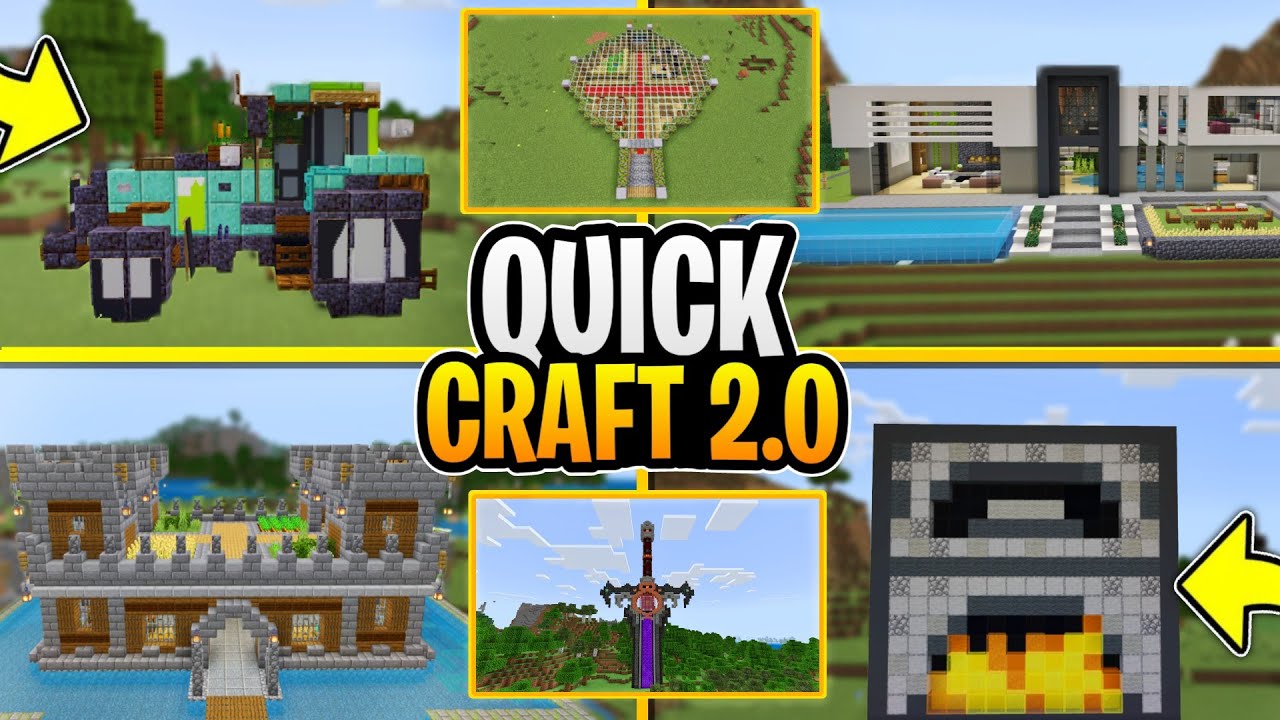 Quick Craft 2.0 Addon (1.21, 1.20) – MCPE/Bedrock Structures Mod