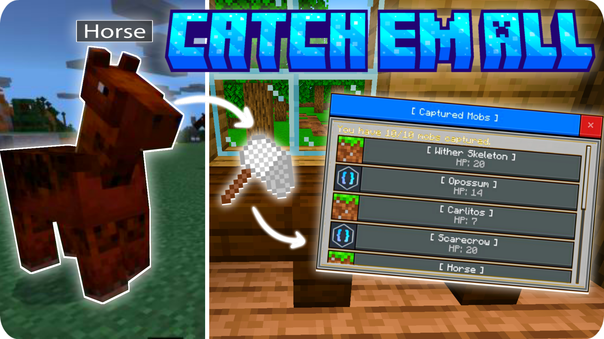 Catch ’Em All Addon (1.21) – MCPE/Bedrock Mod