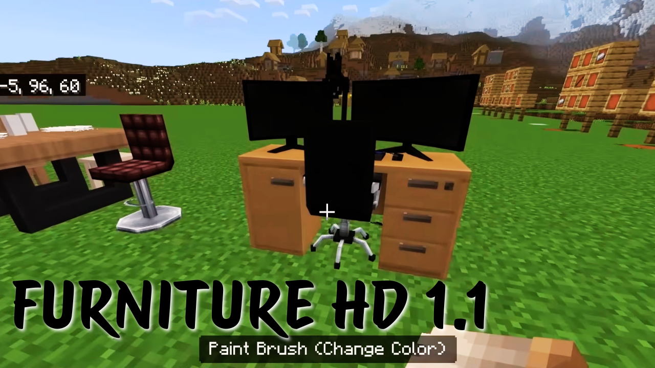 Furniture HD 1.1  (1.21+) | Minecraft PE Addons 1.21+ – Download Now