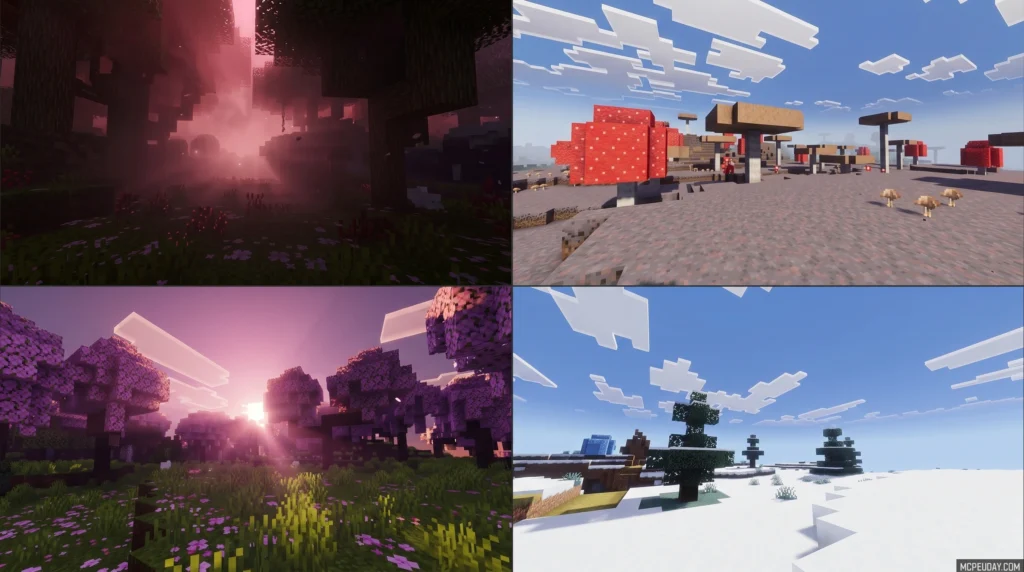 Atmos Visuals Shader (26.x, 1.21) – MCPE/Bedrock Shader