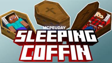 Sleeping Coffins Addon for Minecraft Bedrock