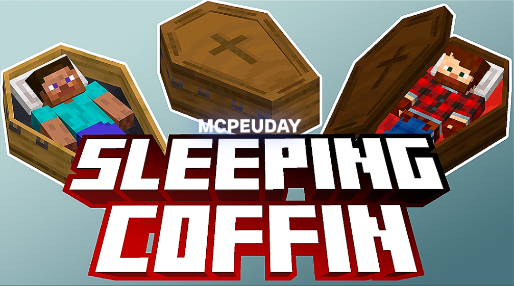 Sleeping Coffins Addon for Minecraft Bedrock