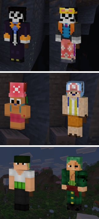 One Piece Skin Addon for MCPE
