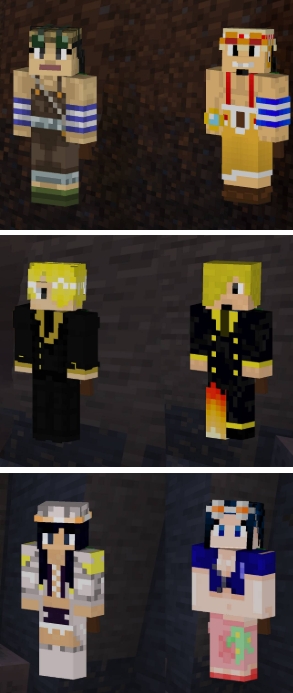 One Piece Skin Addon for MCPE One Piece Skin Addon for MCPE