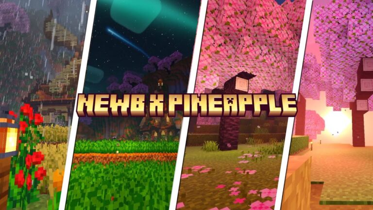 NEWB X PINEAPPLE Shader MCPE 1.21+