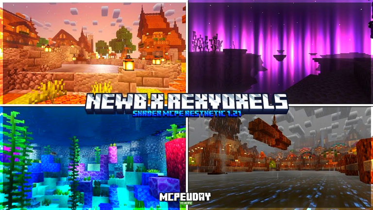 NEWB x REXVOXELS Shader for Minecraft PE (MCPE 1.21+)