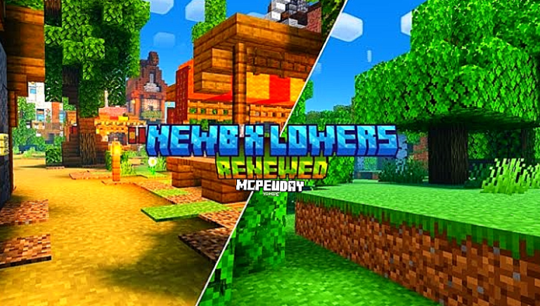 Newb X Lowres Renewed Shader enhances Minecraft visuals with smooth lighting, realistic water, and soft shadows while remaining extremely lightweight for low-end Android devices.Newb X Lowres Renewed Shader
