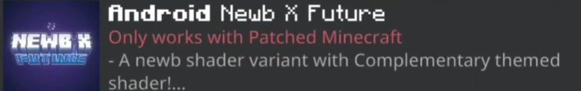 NEWB X FUTURE Shader