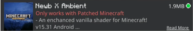 NEWB X AMBIENT Shader