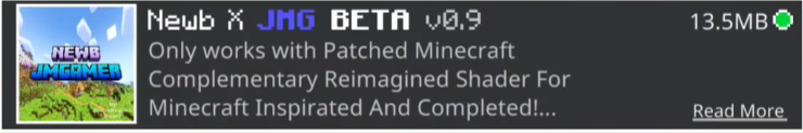 NEWB X JMG Shader