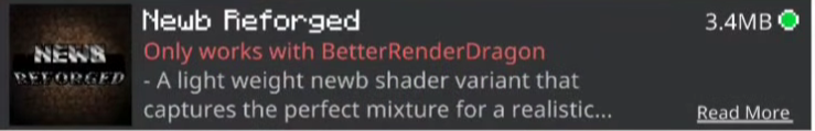 Newb Reforged Shader