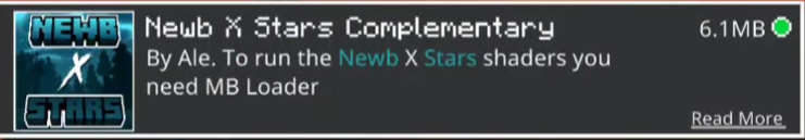 NEWB X STARS Shader