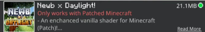 Newb x Daylight Shader