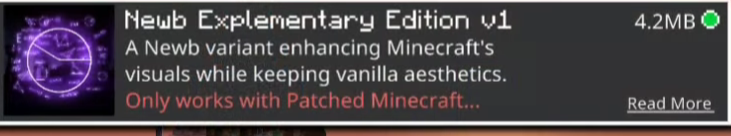 NEWB Experimental Edition Shader 