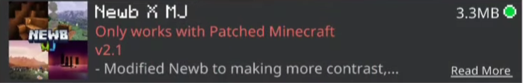 NEWB X MJ Shader