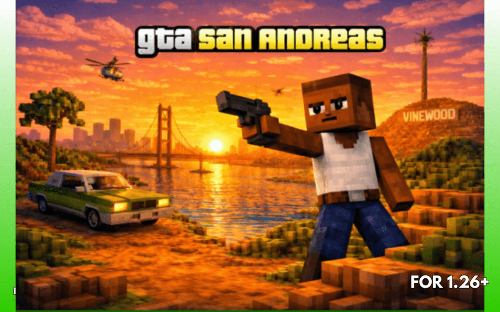Gta San Craft Addon (26.x) for Minecraft Bedrock – Download Guide