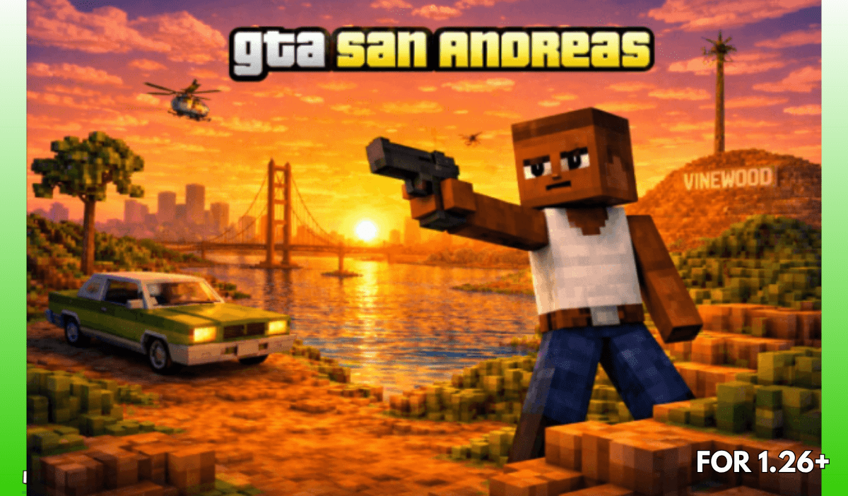 Gta San Craft Addon (26.x) for Minecraft Bedrock – Download Guide