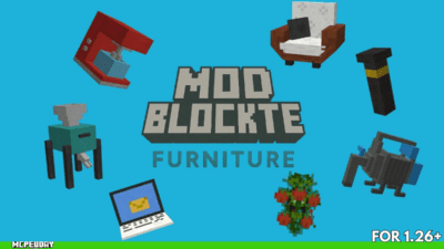 Modblockte Furniture Addon (1.21, 1.20) – Best Furniture Mod for MCPE