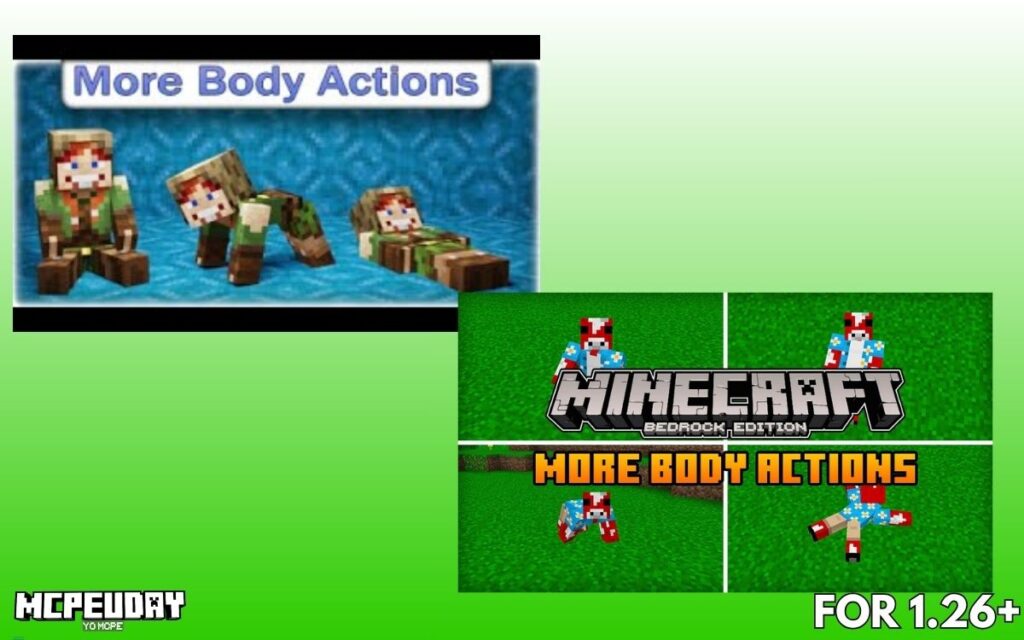 More Body Actions Addon (v26, 1.21) for Minecraft PE – Full Guide, Features & How to Use