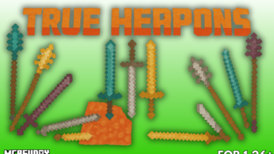 True Weapons Addon (26.x, 1.21) for Minecraft Bedrock/MCPE