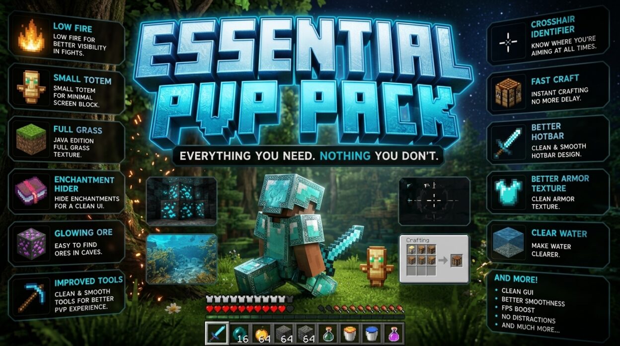 Ultimate Pvp Texture Pack (26.x, 1.21) – MCPE/Bedrock Texture Pack
