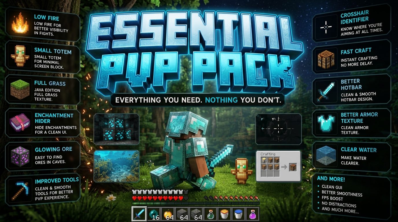Ultimate Pvp Texture Pack (26.x, 1.21) – MCPE/Bedrock Texture Pack