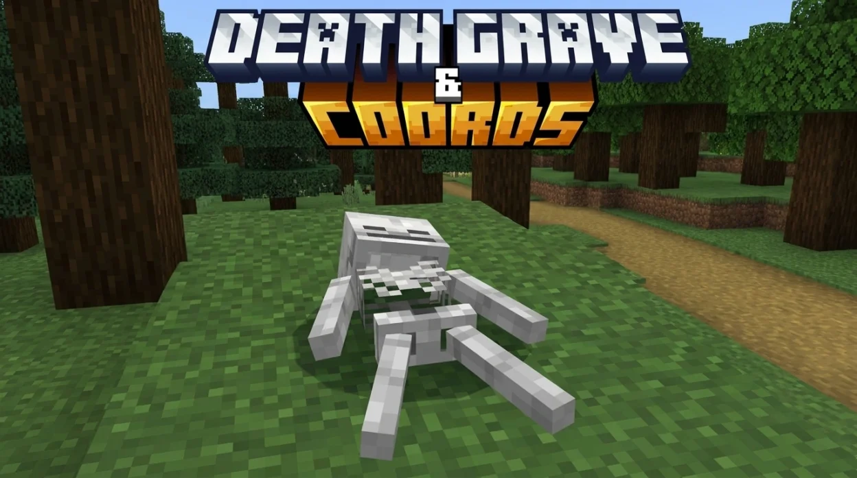Death Grave & Coords Addon (26.x) for Minecraft Bedrock 1.21 – Never Lose Items After Death Again