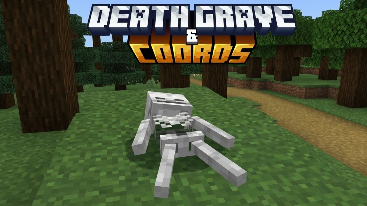 Death Grave & Coords Addon (26.x) for Minecraft Bedrock 1.21 – Never Lose Items After Death Again