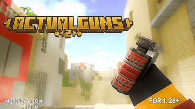 Actual Guns 2 Addon (1.21) – Realistic 3D Guns Mod for MCPE