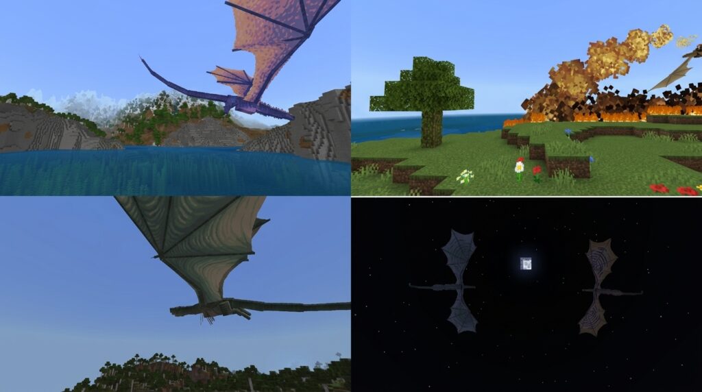 Fire and Steel Dragons Addon (26.x, 1.21) – MCPE/Bedrock Mod