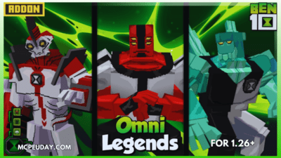 Ben 10 Addon (1.21+) for Minecraft PE – Omni Legends Mod Download