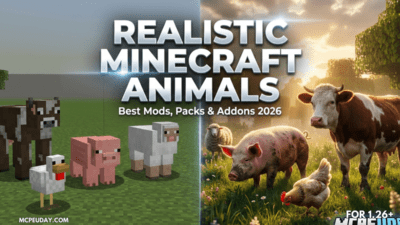 Best Realistic Minecraft Animals Mods & Texture Packs for Java + MCPE