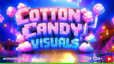 Camy’s Cotton Candy Visuals Shader (1.21) – MCPE Aesthetic Shader