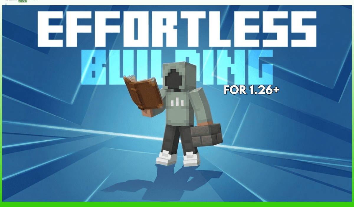 Effortless Building Addon (26.x) for MCPE – Fast Build Mod