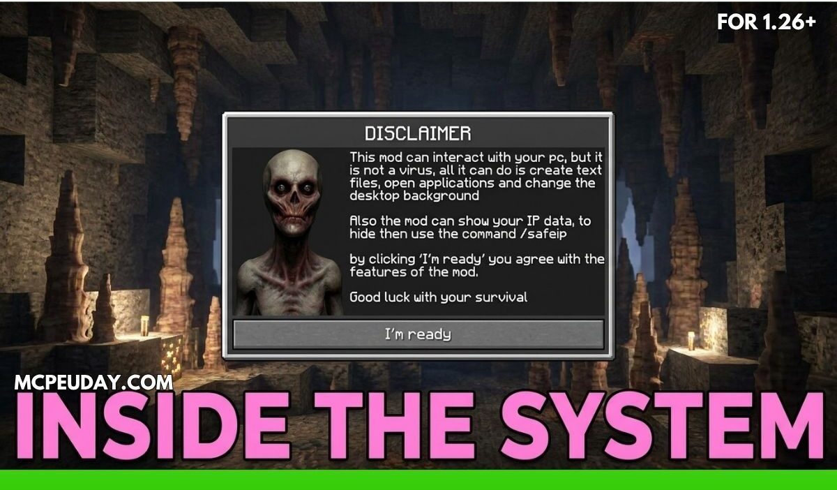 Inside The System Mod (1.21) – Creepy Horror Mod for Minecraft Java