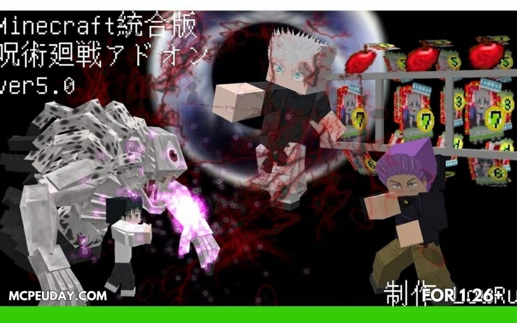 Jujutsu Kaisen Addon (26.x, 1.21) for MCPE – Anime Powers & Domain Combat