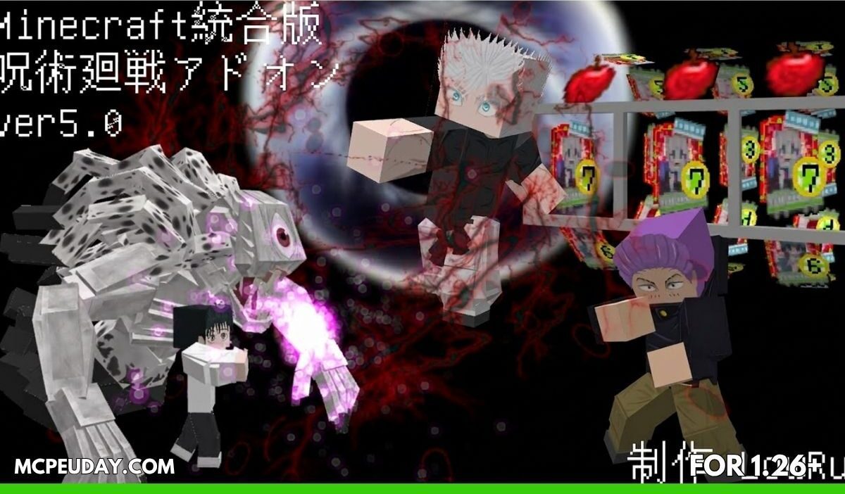 Jujutsu Kaisen Addon (26.x, 1.21) for MCPE – Anime Powers & Domain Combat