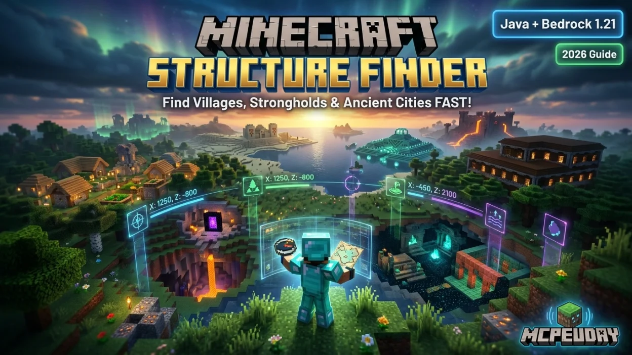 Minecraft Structure Finder Guide 2026 – Locate Any Structure Instantly