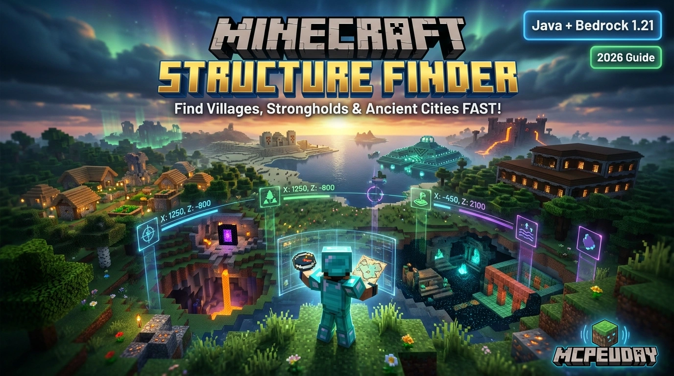 Minecraft Structure Finder Guide 2026 – Locate Any Structure Instantly