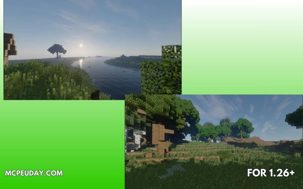 Mirai Shader (26.x, 1.21) for MCPE – Ultra Realistic Bedrock Shader (1)