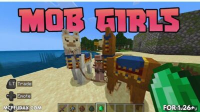 Mob Girls Addon (26.x, 1.21) – Anime Style Mob Transformation for MCPE