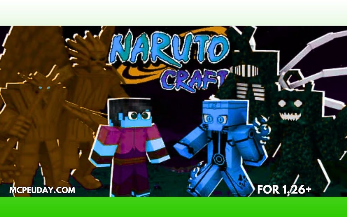Naruto Craft V6.1 Addon (1.21, 1.20) – MCPE Naruto Mod Download