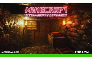 New Strawberry Shader (26.x, 1.21) for MCPE – Realistic Graphics & Lighting