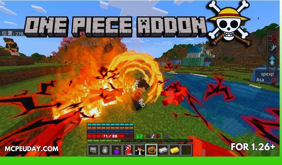 One Piece Addon (26.x, 1.21) – Best Anime Mod for Minecraft PE