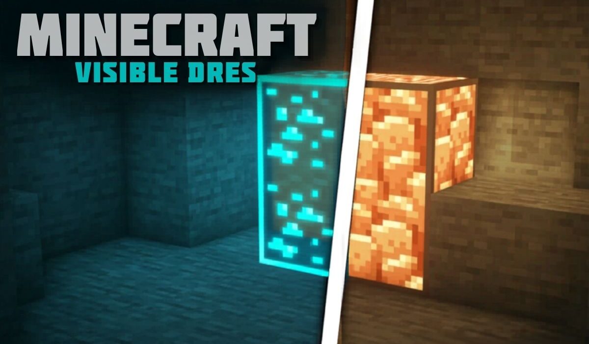 Visible Ores Texture Pack (26.x, 1.21) – MCPE/Bedrock Pack