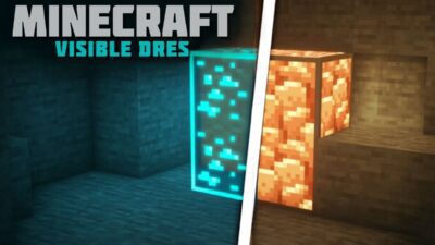 Visible Ores Texture Pack (26.x, 1.21) – MCPE/Bedrock Pack