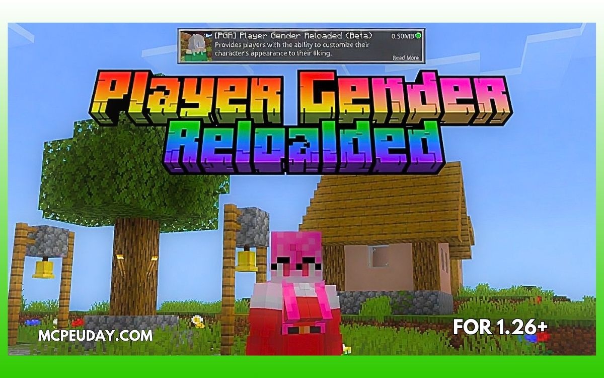 Player Gender Reloaded Addon (1.21+) Download for MCPE