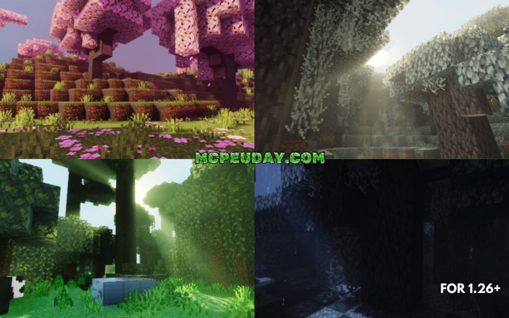 Visuality Deferred Minecraft Bedrock gameplay Visuality Deferred Shader (26.x, 1.21) – MCPE/Bedrock Shader