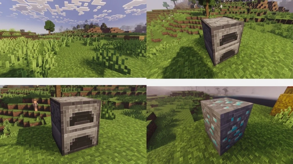 Outline Texture Pack Minecraft blocks with clean edges and visible outlines Outline Texture Pack (26.x, 1.21) – MCPE/Bedrock Texture Pack