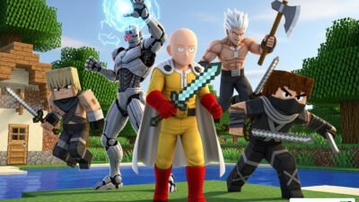 One Punch Man Addon 26.x for Minecraft Bedrock 1.21 | Saitama, Genos, Garou & Sonic